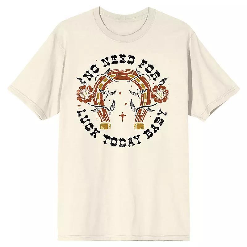 Mens No Need For Luck Today Baby Graphic Tee Product Image