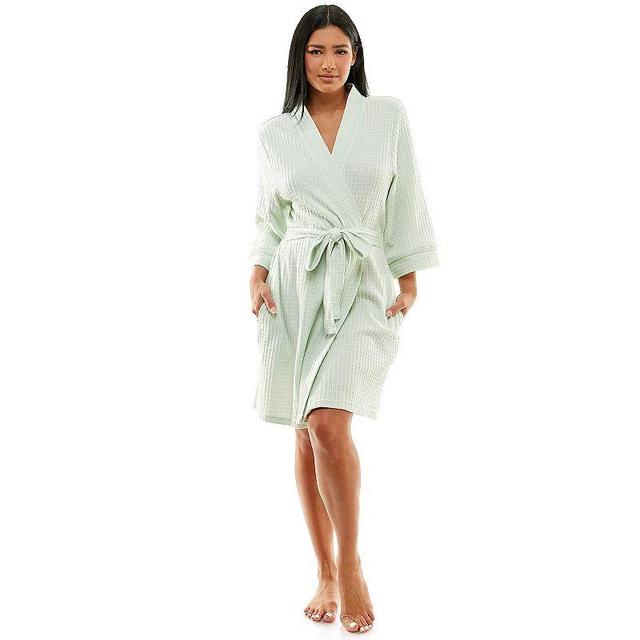 Womens Croft & Barrow Kimono Robe White Product Image