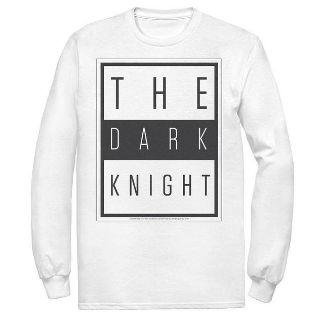 Mens DC Comics Batman The Dark Knight Block Poster Tee Athletic Grey Product Image