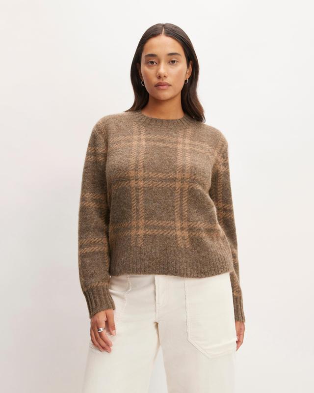 The Alpaca Cropped Crewneck Sweater Product Image