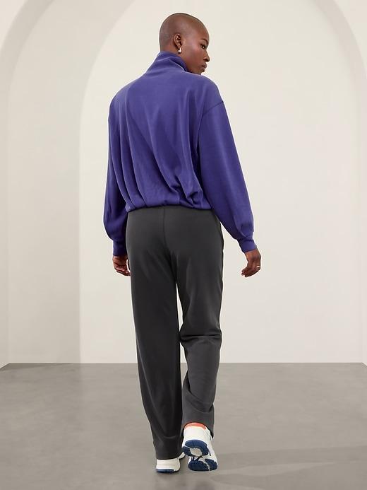 Seasoft 1/4 Zip Bubble Hem Sweatshirt Product Image