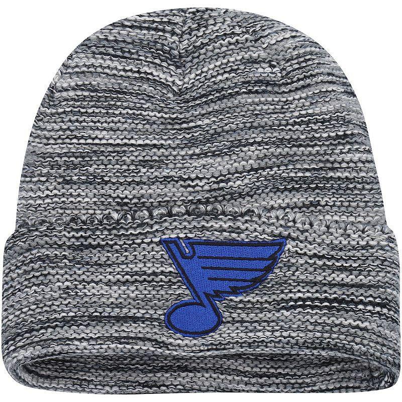 Mens adidas /White St. Louis Blues Marled Cuffed Knit Hat Product Image