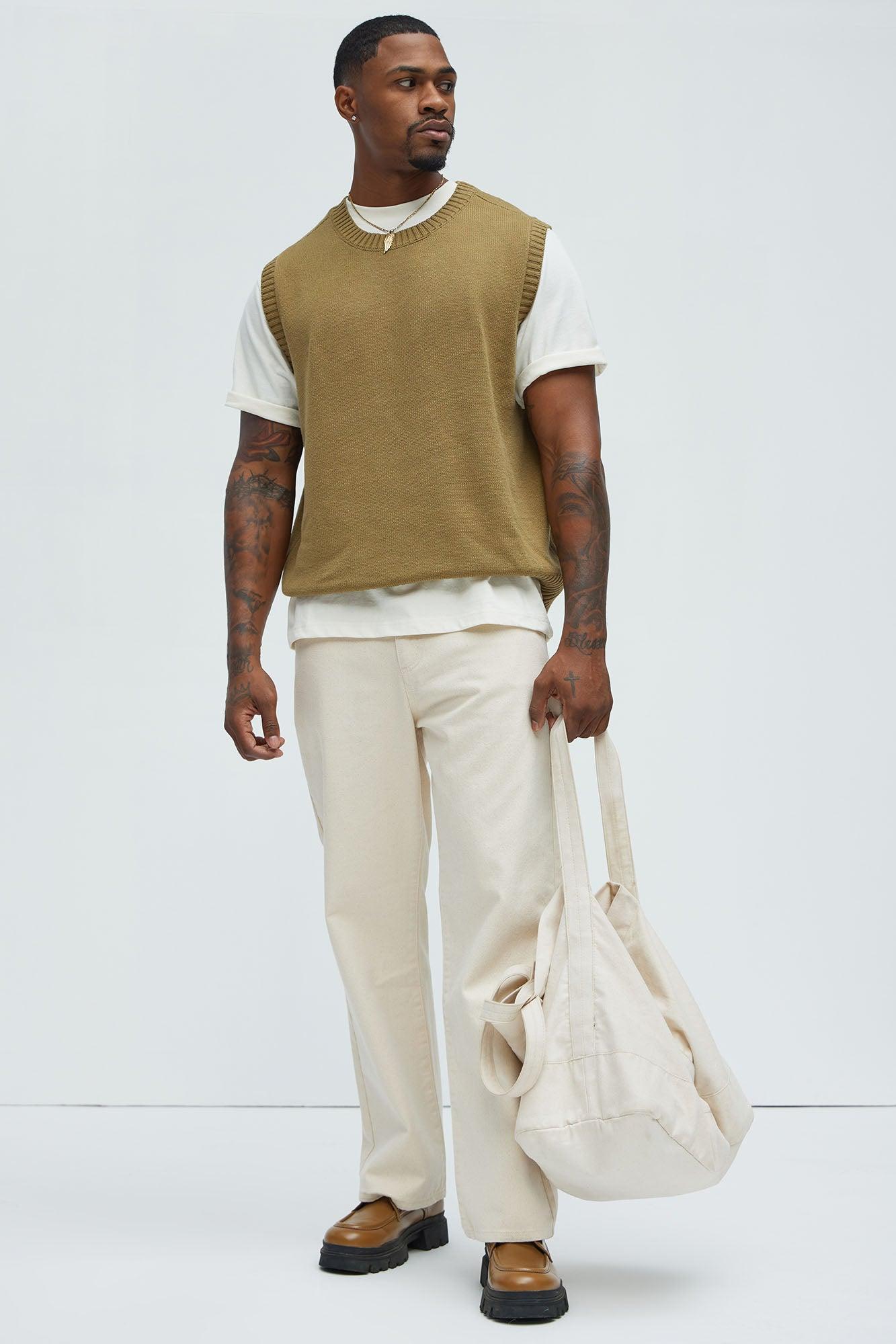 Leverett Sweater Vest - Olive Product Image