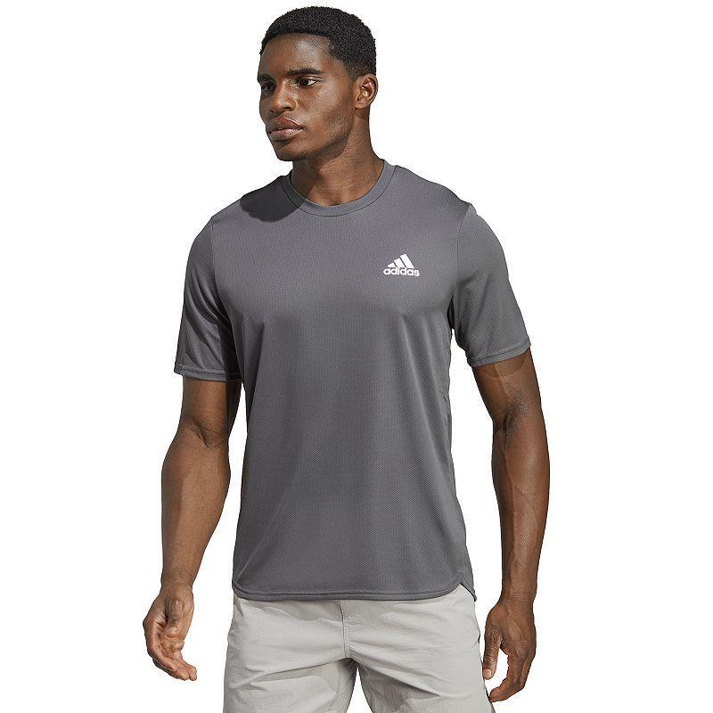 Mens adidas AEROREADY Designed for Movement Tee Green Strata Product Image