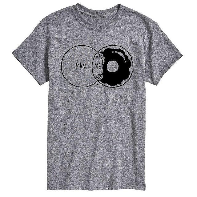 Mens Man Donut Diagram Tee Med Grey Product Image