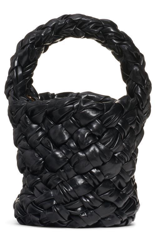 Bottega Veneta Mini Kalimero Intrecciato Leather Bucket Bag Product Image