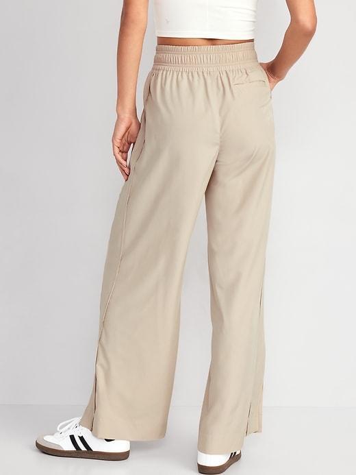 High-Waisted StretchTech Wide-Leg Pants Product Image