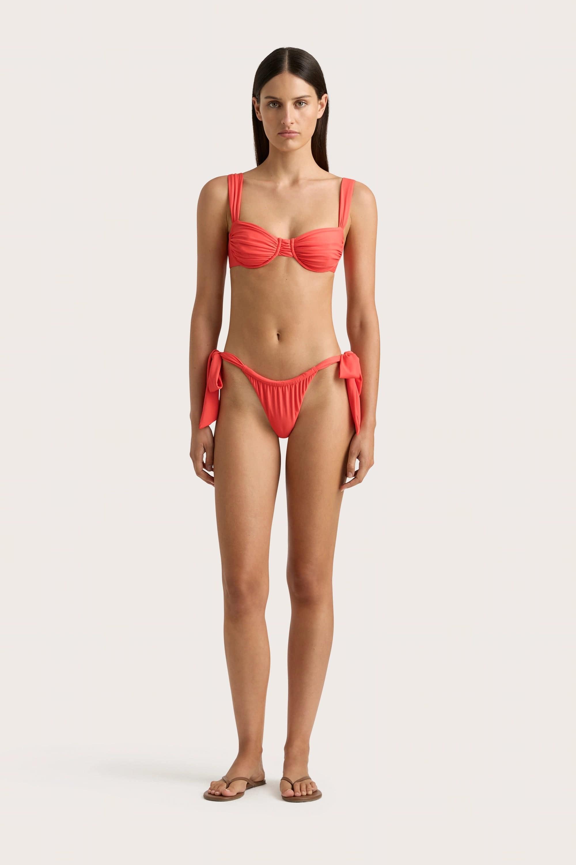 Sol Bikini Top Vermillion - Final Sale Product Image