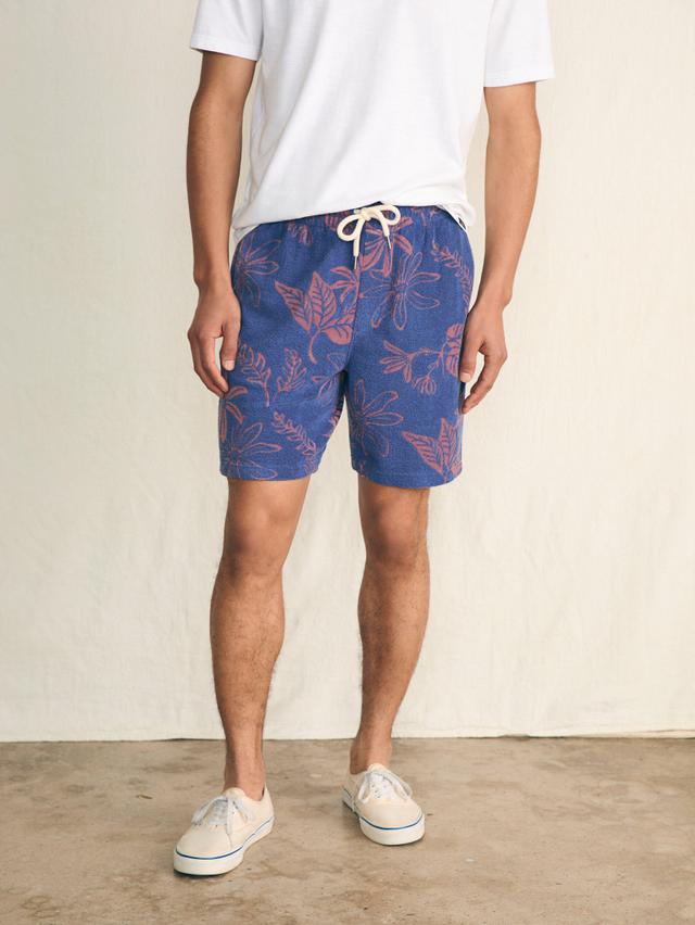 Cabana Towel Terry Sweatshort - Twilight Coral Floral Male Product Image