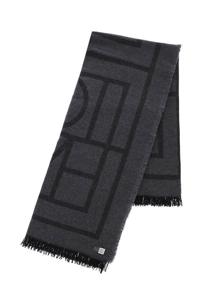 Monogram Knitted Scarf In Black product image