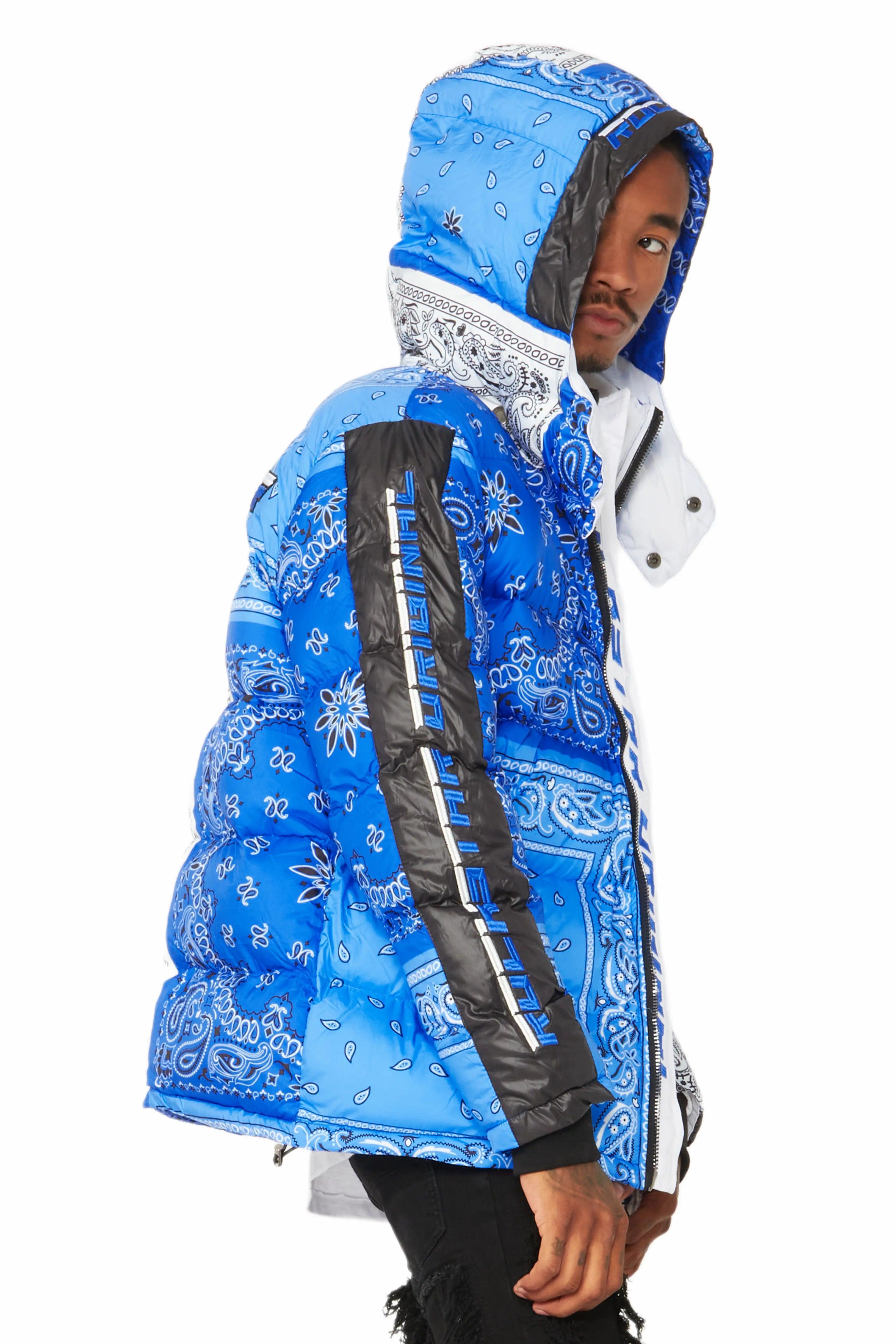 Kyro Puffer Jacket- Blue Male Product Image