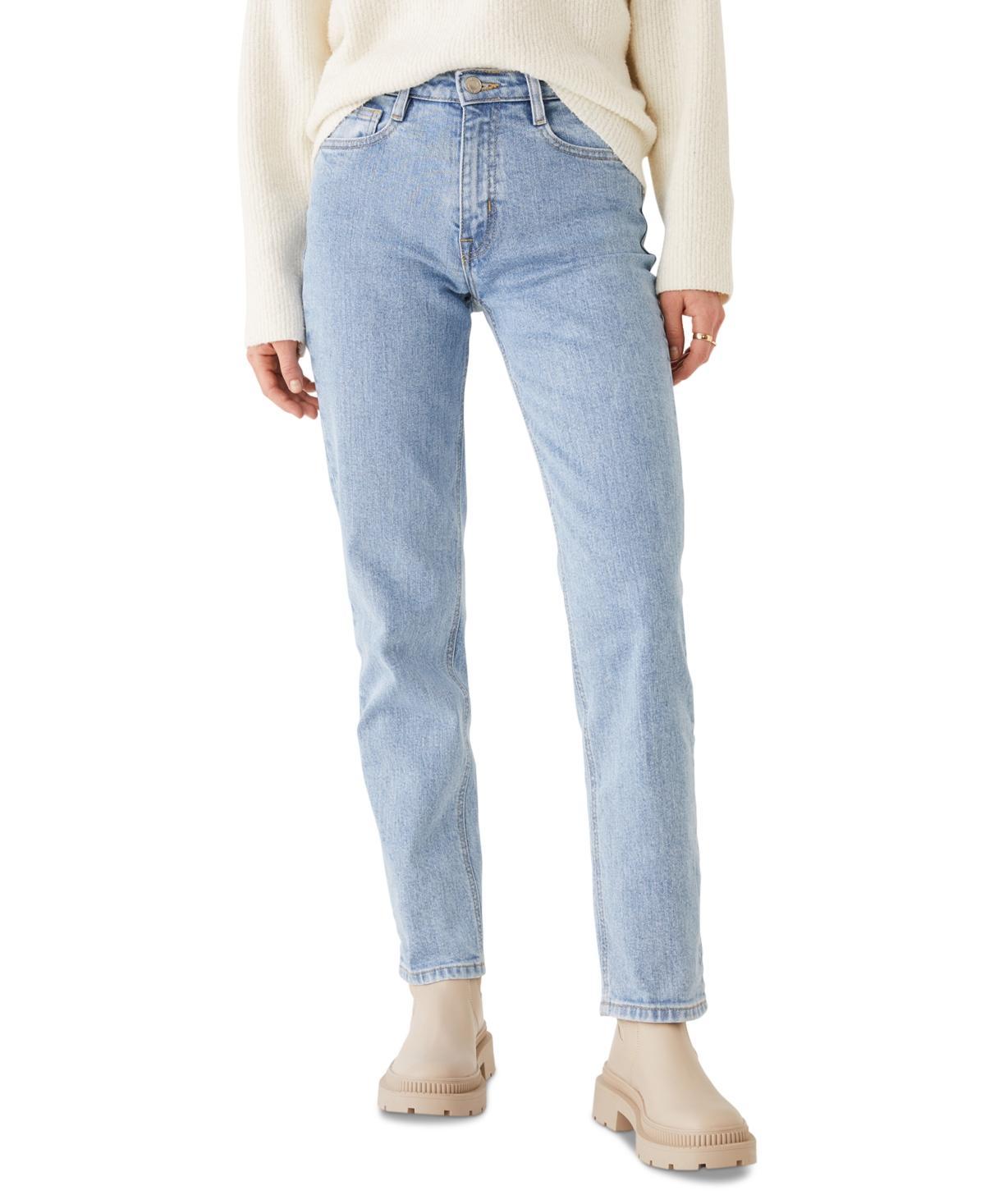 Frank and Oak Womens Cyndi High Rise Straight-Leg Jeans product image