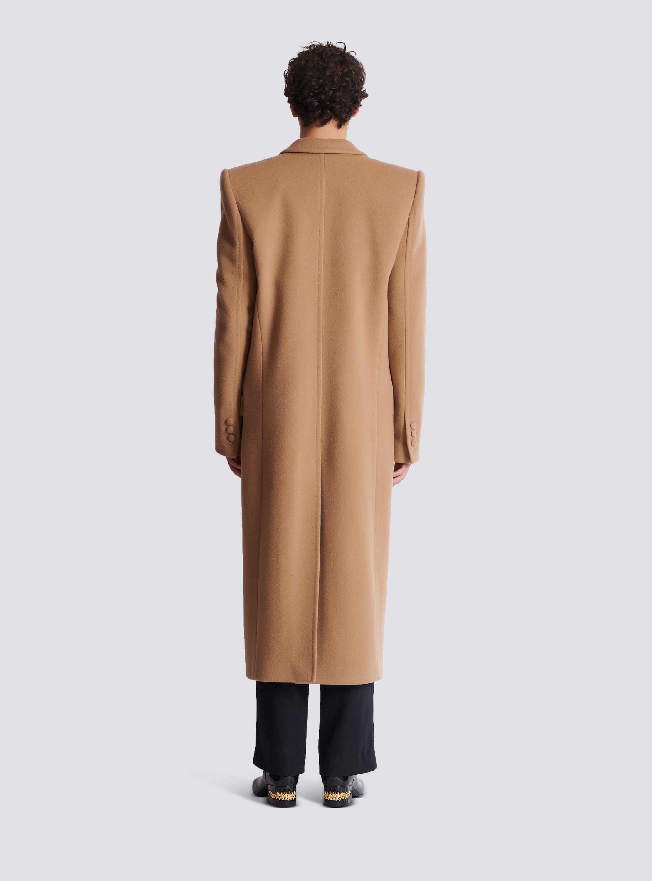 Long wool and cashmere coat Product Image