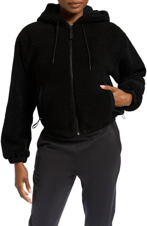 BANDIER High Pile Fleece Hooded Zip Jacket Product Image