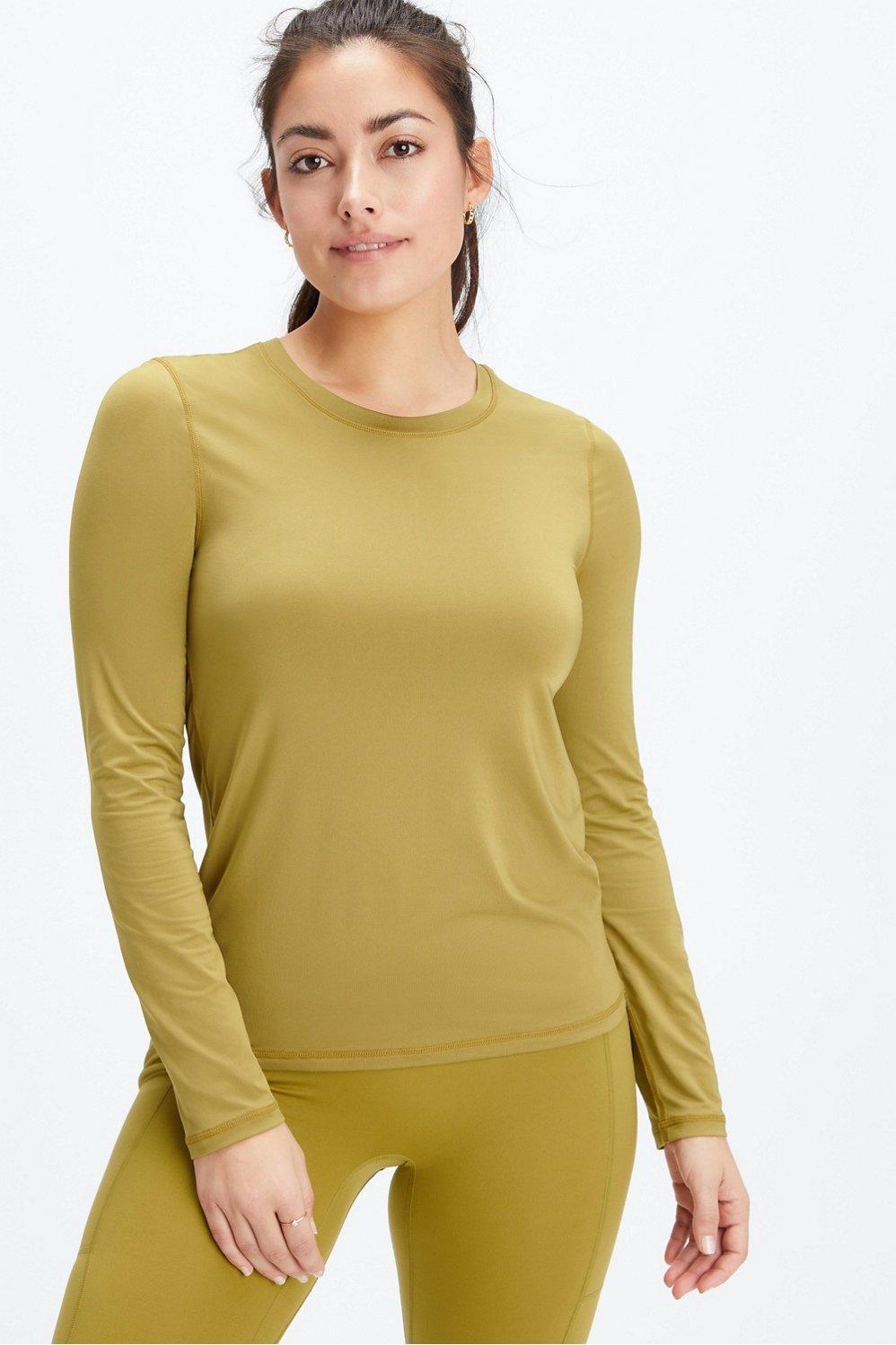 Fabletics Phoenix Lite Long-Sleeve Top Womens Thyme plus Size 4X Product Image