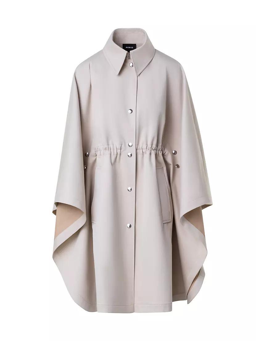 Cotton Gaberdine Cape Coat Product Image