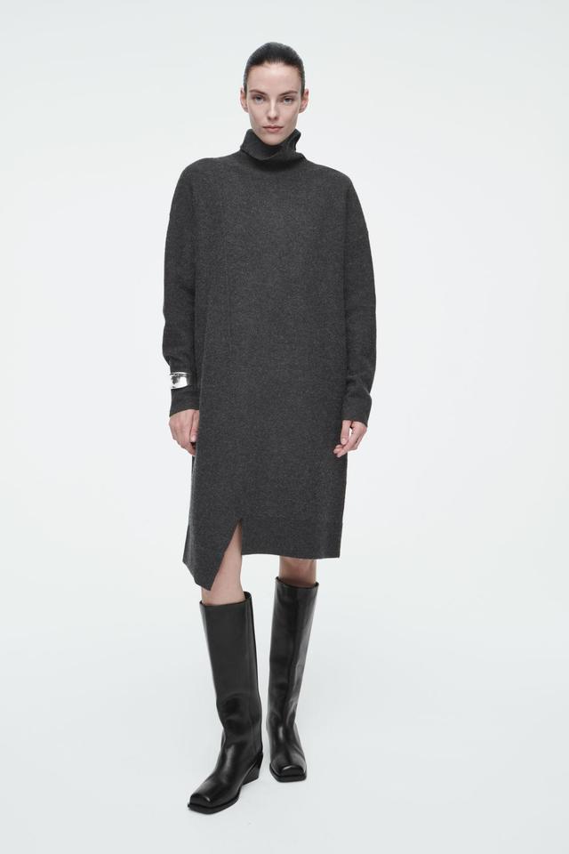 ASYMMETRIC MERINO WOOL DRESS Product Image