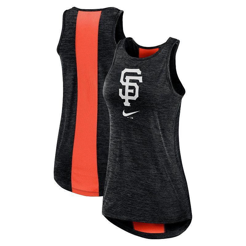 Womens Nike Black San Francisco Giants Right Mix High Neck Tank Top Product Image