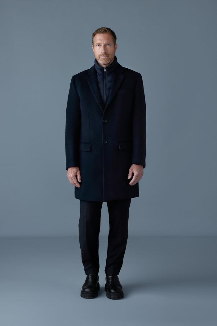 Mackage Mens Skai-SLB 3-in-1 Wool Coat with Removable Down Liner - Black Male Product Image