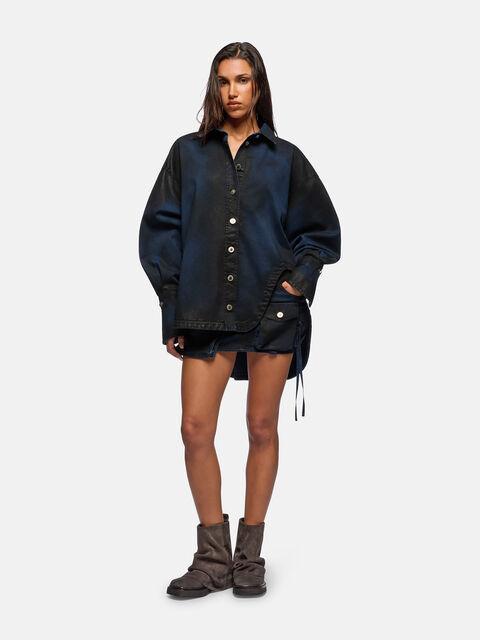 Navy and pirate black short coat Product Image