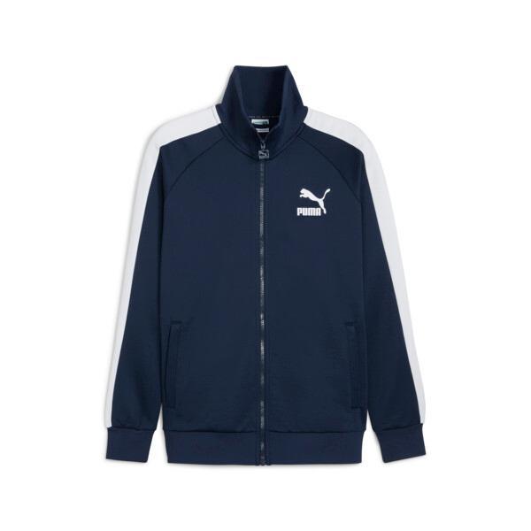 PUMA T7 ICONIC Men's Track Jacket in Dark Blue Product Image