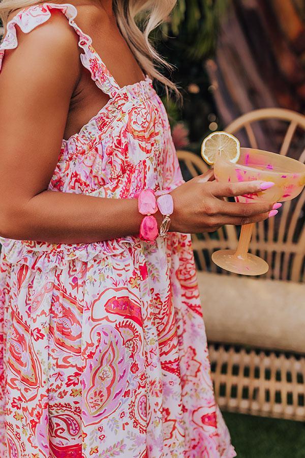 Take Me To Cabo Bracelet Set In Coral Product Image