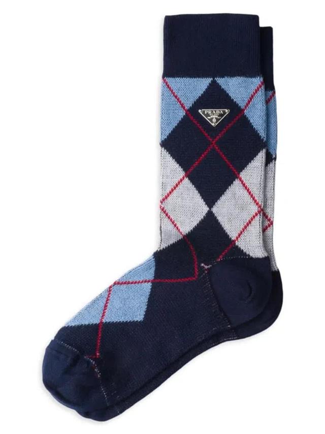 Cotton Socks In Blue Product Image