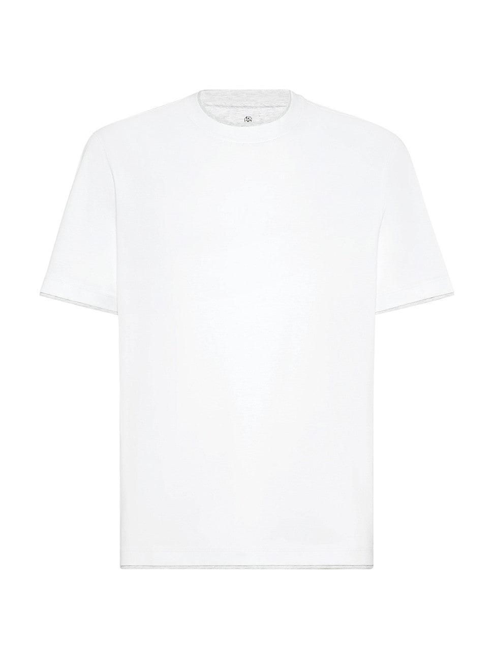 Mens Cotton Jersey Crew Neck T-Shirt Product Image