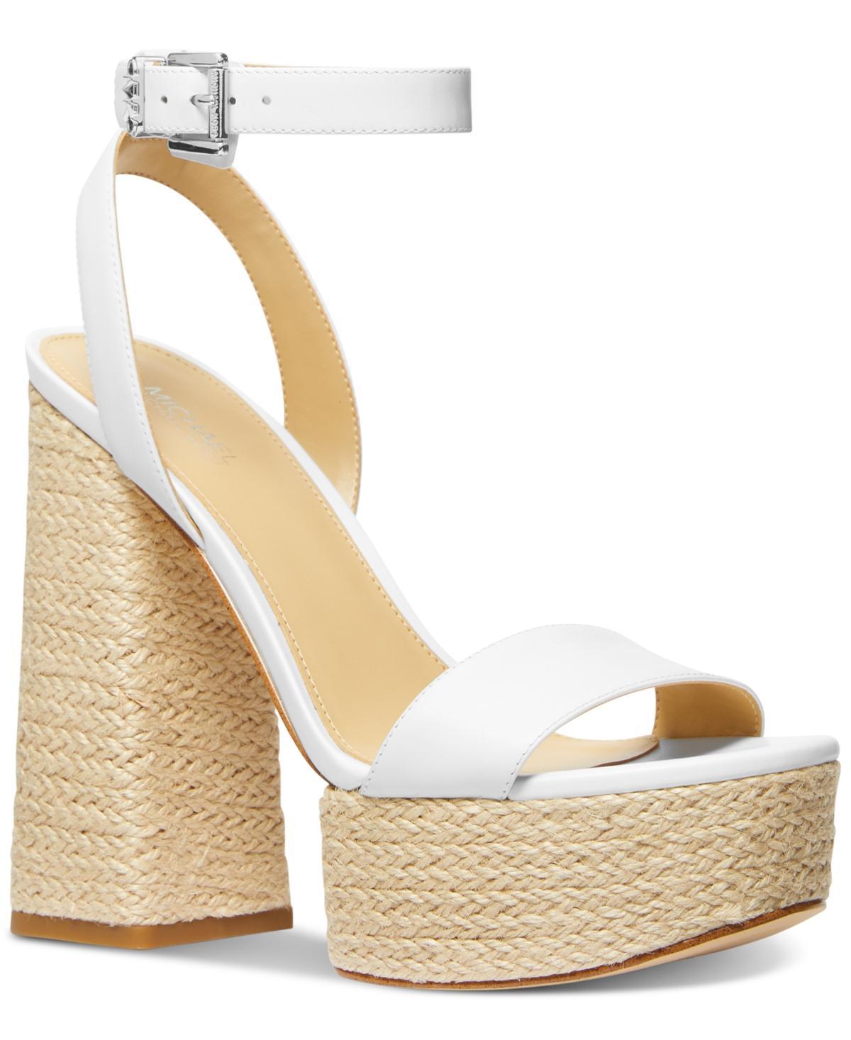 Michael Michael Kors Womens Ashton Ankle-Strap Platform Sandals Product Image