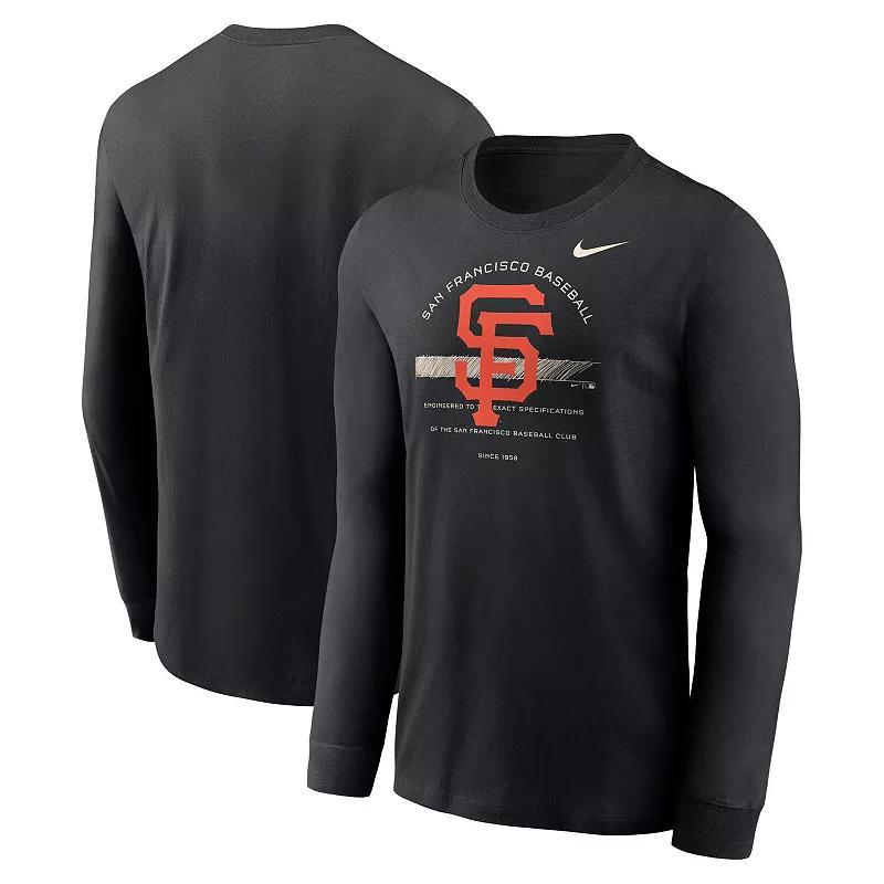 Mens Nike Chicago White Sox Over Arch Performance Long Sleeve T-Shirt Product Image