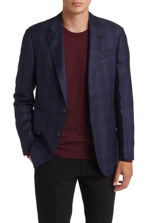 Emporio Armani Plaid Virgin Wool Blazer Product Image