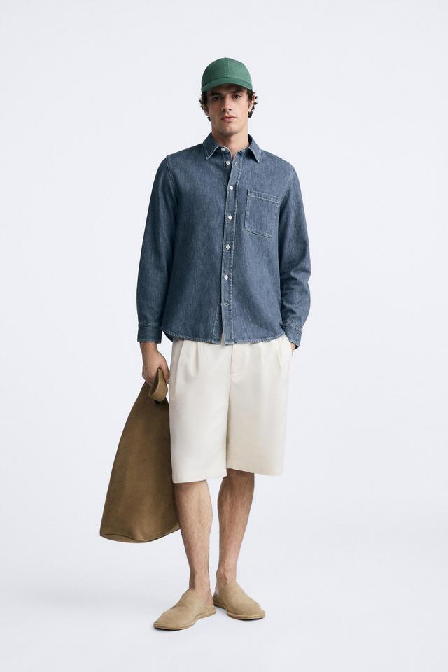 WASHED DENIM SHIRT Product Image