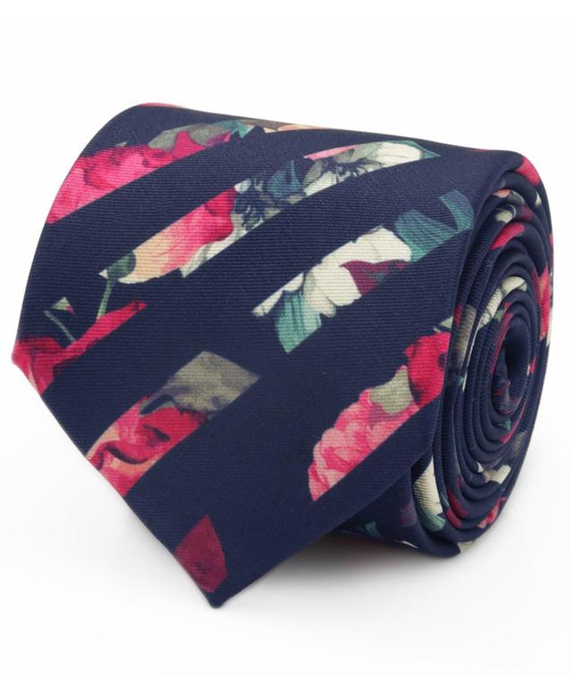 Cufflinks, Inc. Painted Floral Stripe Silk Tie Product Image