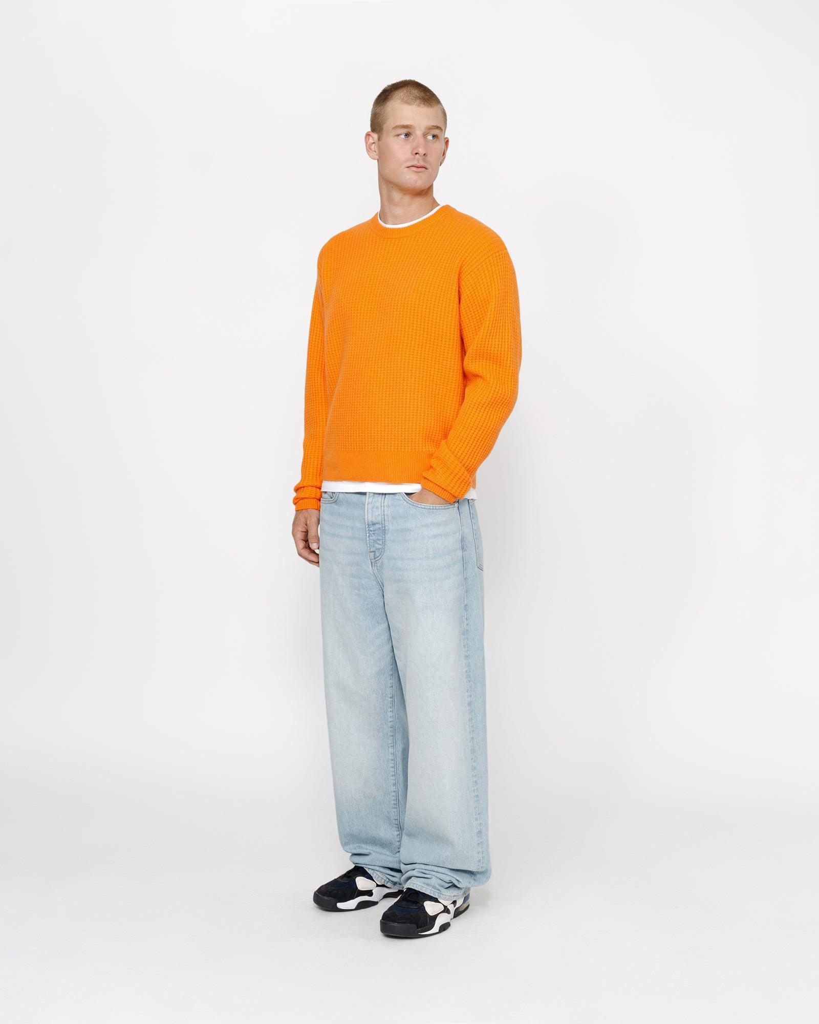 WAFFLE KNIT CASHMERE CREW Male Product Image