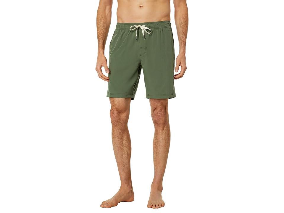 Fair Harbor The Lined One Shorts (Olive) Men's Swimwear Product Image