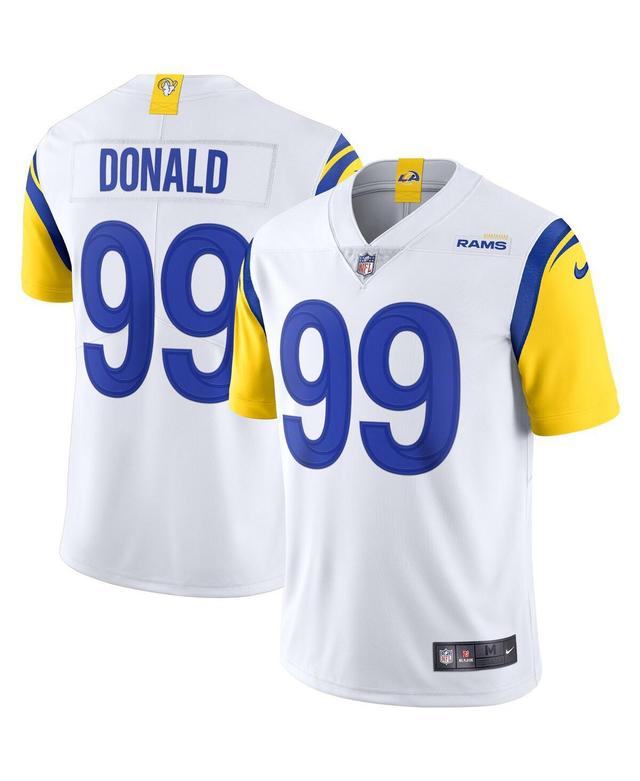 Mens Nike White Aaron Donald Los Angeles Rams Alternate Vapor Limited Jersey - White Product Image