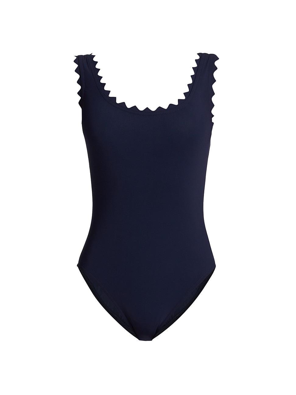 Womens Ines Scallop-Neck One-Piece Swimsuit Product Image