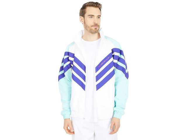 adidas Originals Tironti Track Top Ltd Energy Aqua/Energy Ink) Men's Clothing Product Image