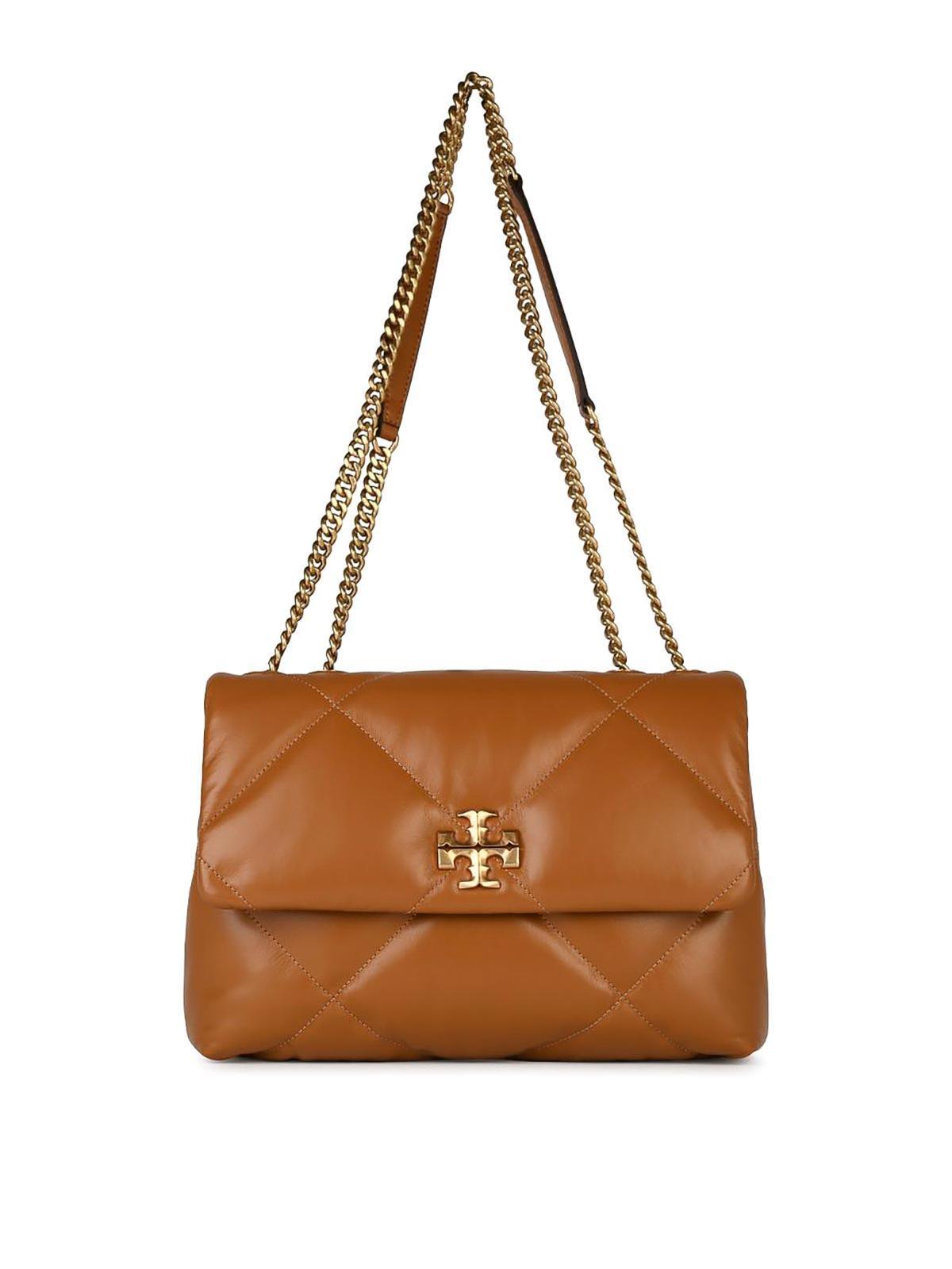 TORY BURCH Kira Brown Leather Crossbody Bag In Marrón Product Image