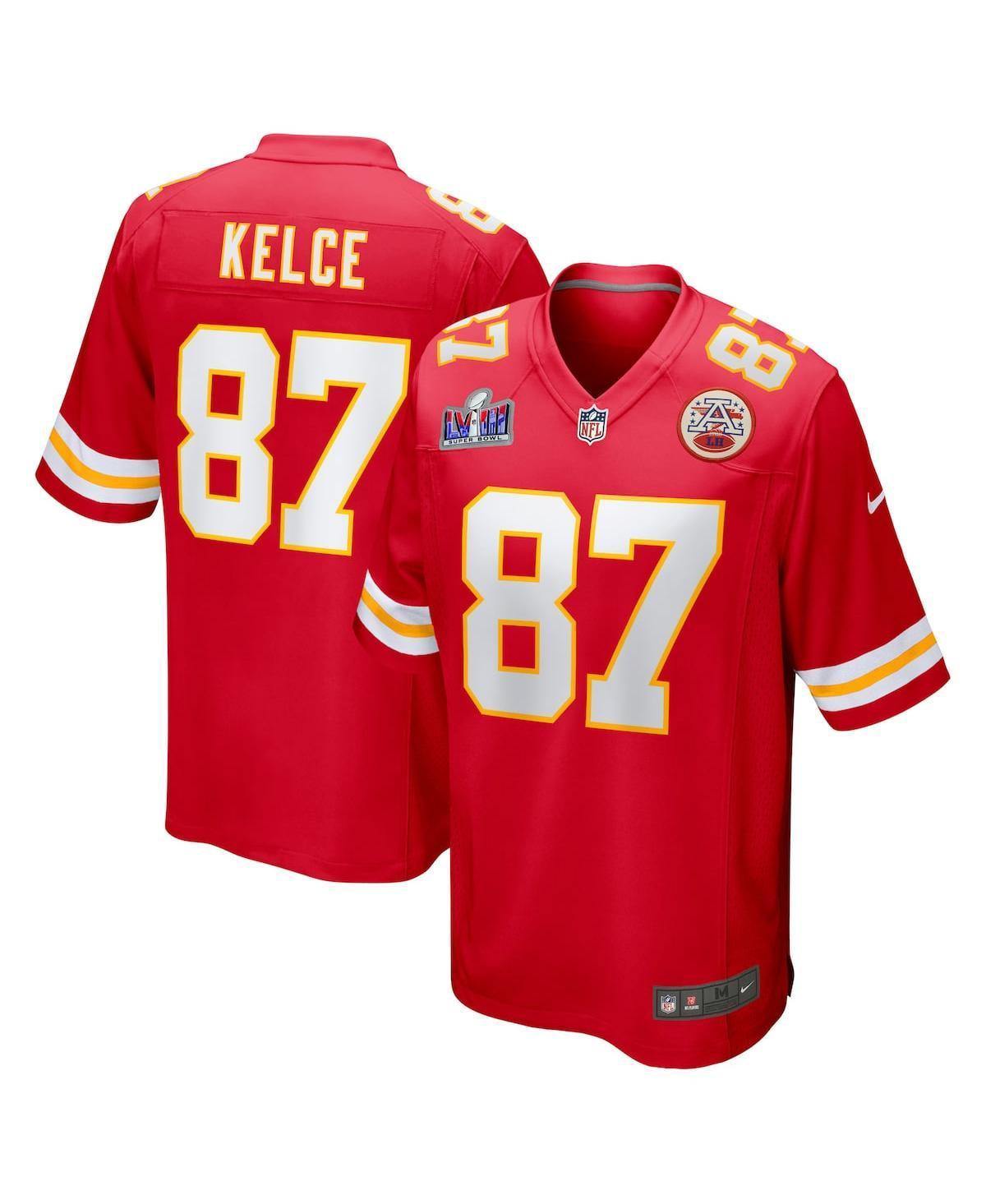 Mens Nike Travis Kelce Kansas City Chiefs Super Bowl LVIII Game Jersey Product Image