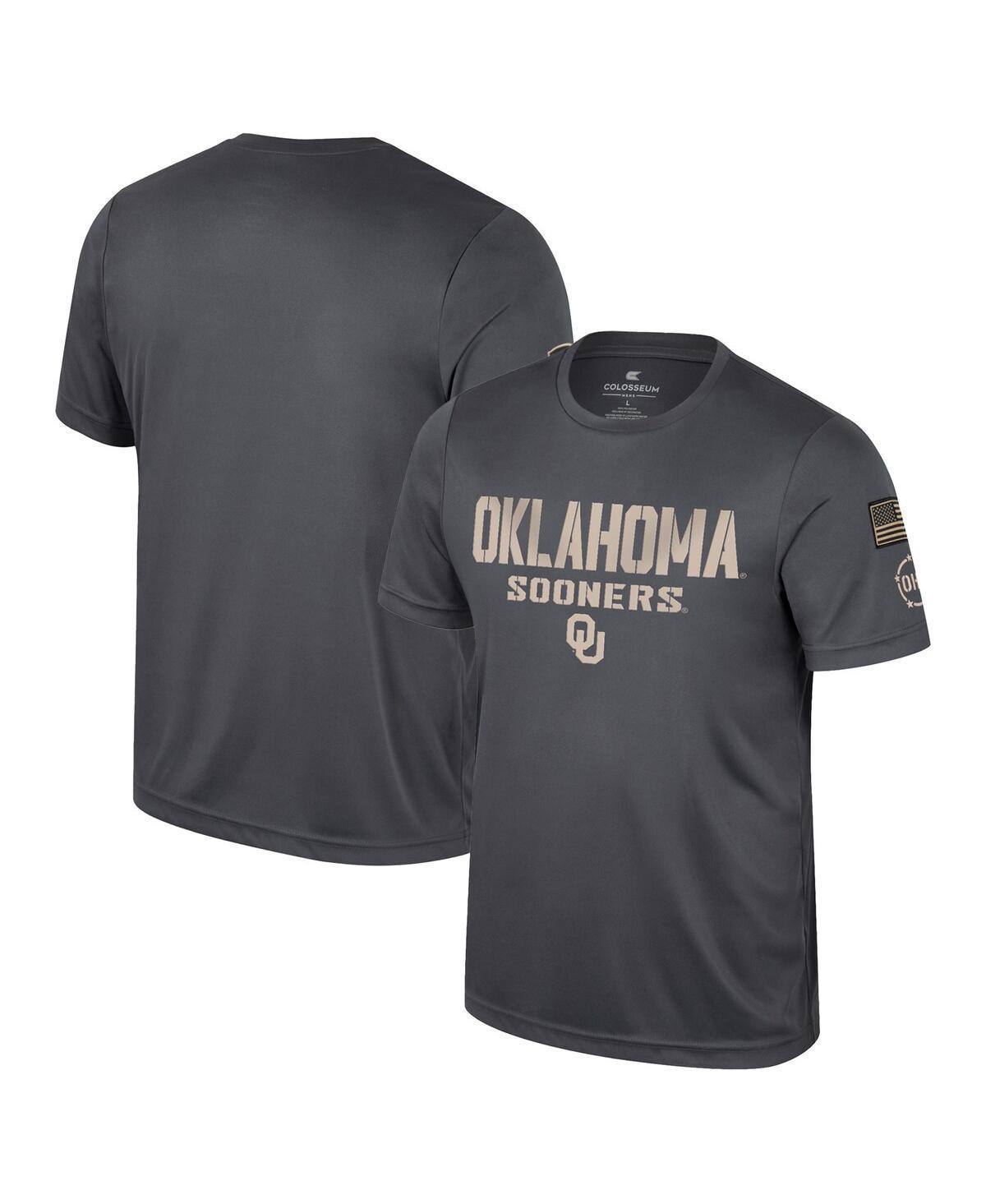 Mens Colosseum Charcoal Oklahoma Sooners Oht Military-Inspired Appreciation T-shirt Product Image