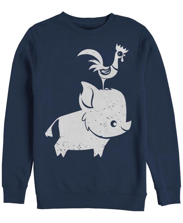 Disney Mens Moana Cute Pua and Hei Hei, Crewneck Fleece Product Image