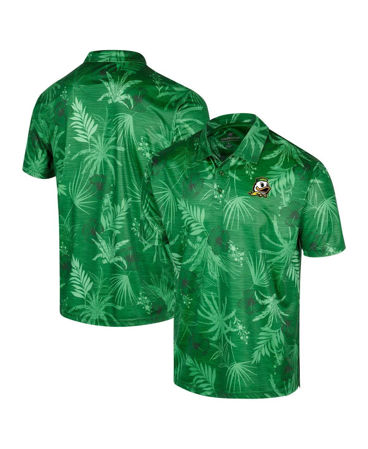 Colosseum Mens Green Oregon Ducks Big Tall Palms Polo Product Image