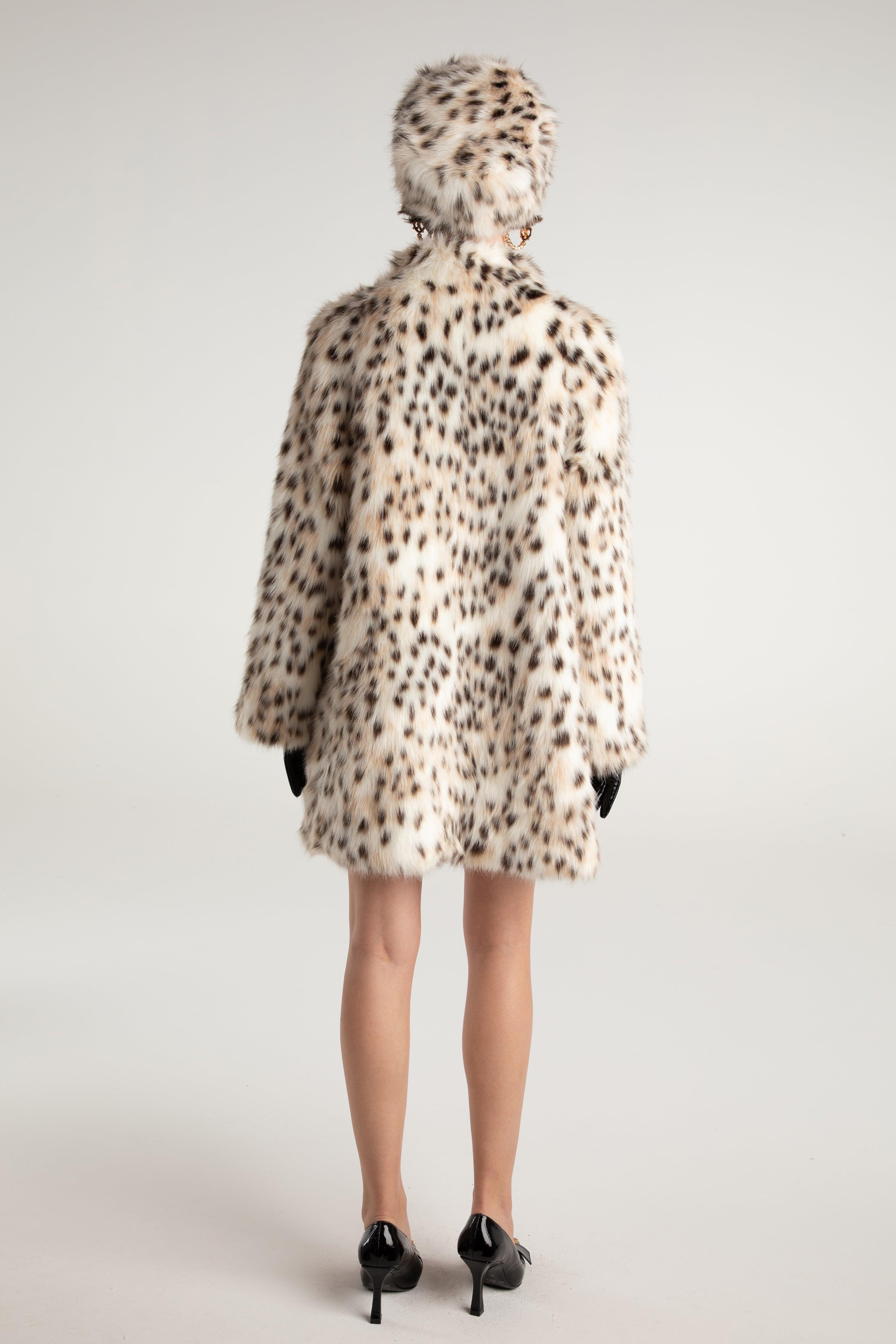 Adeline Fur Coat (Leopard) Product Image