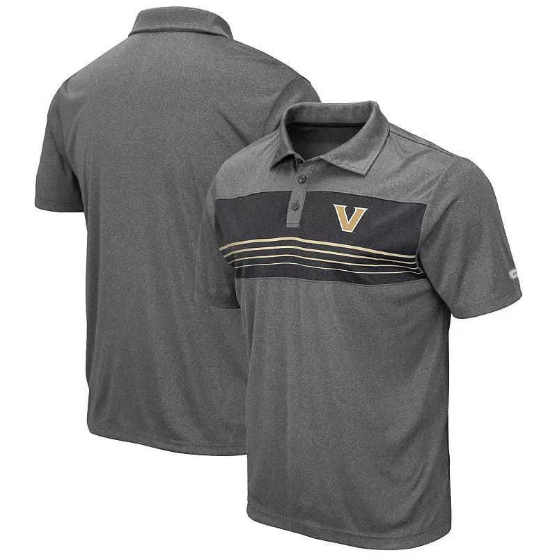 Mens Colosseum Heather Charcoal Vanderbilt Commodores Smithers Polo Product Image