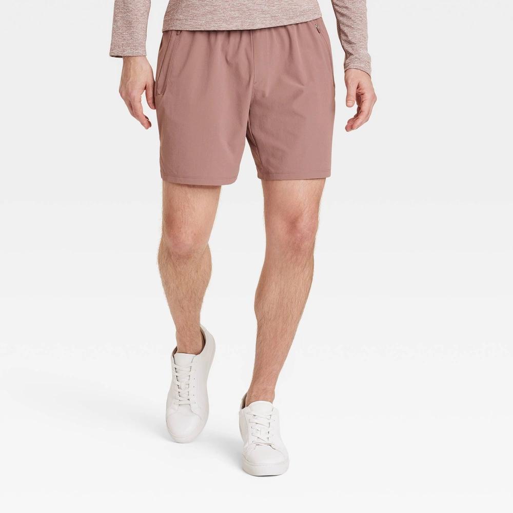 Mens Stretch Woven Shorts 7 - All In Motion Mauve M Product Image