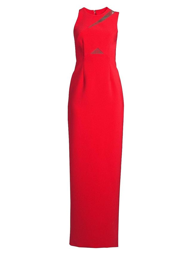 Womens Octavia Slashed Stretch Crepe Column Gown Product Image