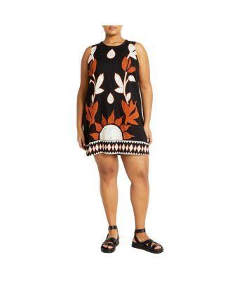 Plus Size Nala Print Dress Product Image