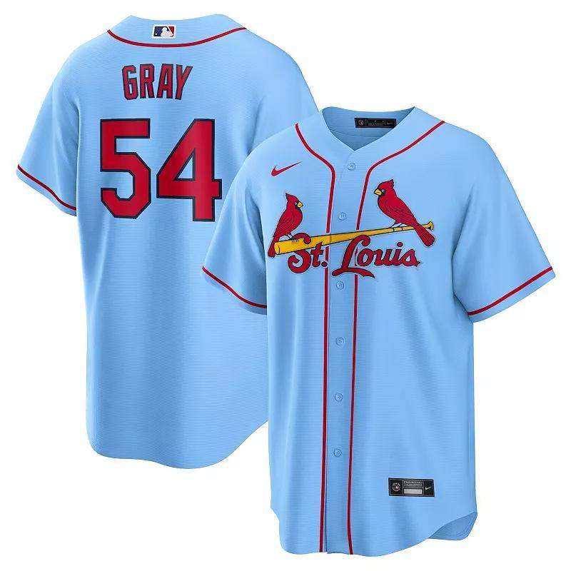 Mens Nike Sonny Gray Blue St. Louis Cardinals Alternate Replica Jersey Product Image