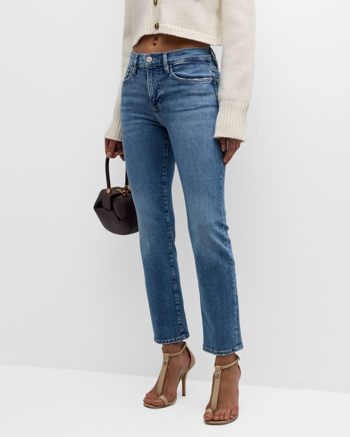 FRAME Le High Ripped Straight Leg Jeans Product Image